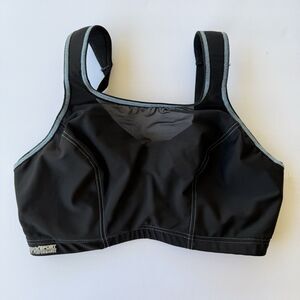 Glamorise Elite Performance Sports Bra Black New 34D 34G 42H Comfort Lift